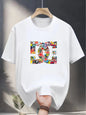 Sommersportbekleidung und lässige Mode-T-Shirts für Damen und Herren 2025, kreative Rundhals-Oberteile mit Schriftzug für Damen und Herren