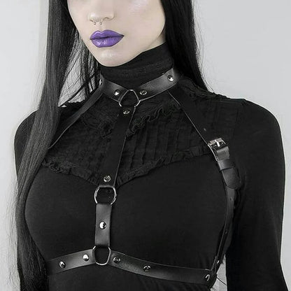 Fashion Belt Street Style Chest Harness Belt Suspenders for Women Decoration  Punk Rock Leather Belt Gothic Clothing Accessories