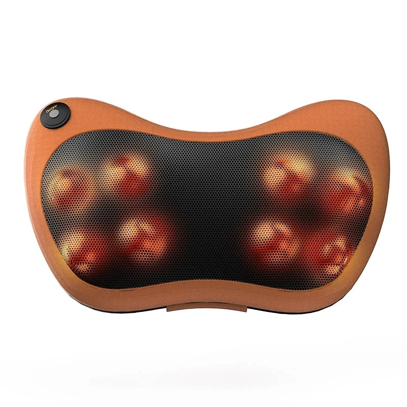 Electric Massage Pillow for Neck & Shoulders - Deep Tissue Kneading Shoulders, and Back Massage Pillow
