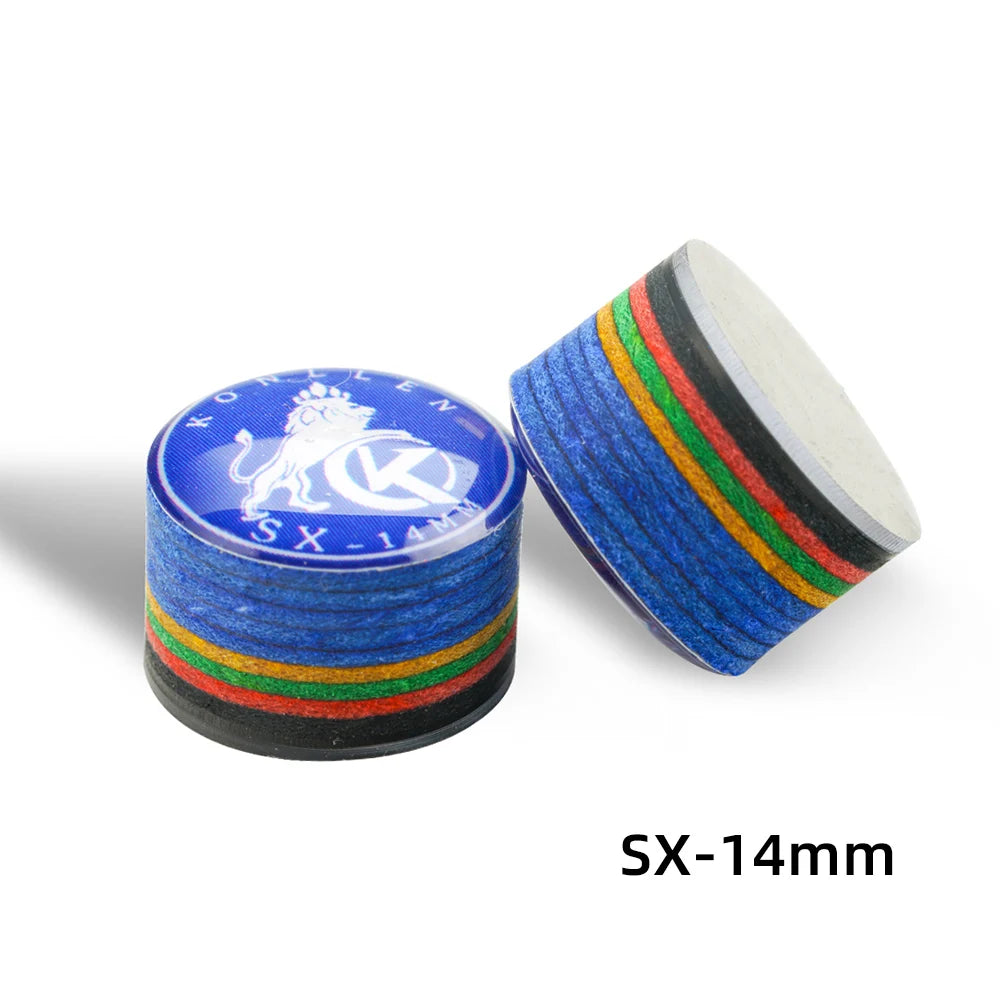 KONLLEN Cue Tips Rainbow Tips 11/14mm Multilayer Cuetips Snooker Hardness S/SS/SX/M/MH/H Pig Skin CRICAL Cue Tip Accessories