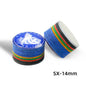 KONLLEN Cue Tips Rainbow Tips 11/14mm Multilayer Cuetips Snooker Hardness S/SS/SX/M/MH/H Pig Skin CRICAL Cue Tip Accessories