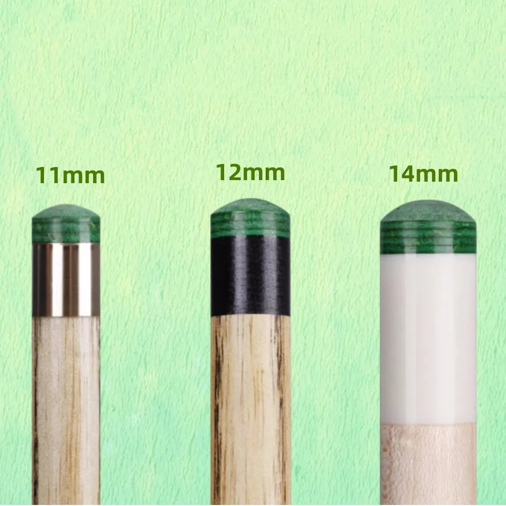 MIKE WOOLDRIDGE Verde Ghost Billard Snooker Queue Oberteil 11/12/14mm W/M/H