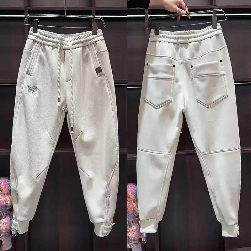 Men's Khaki Jogger Sweatpants | Loose Fit Unisex