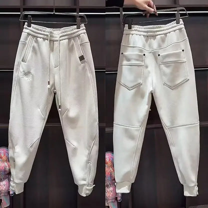 Men's Khaki Jogger Sweatpants | Loose Fit Unisex