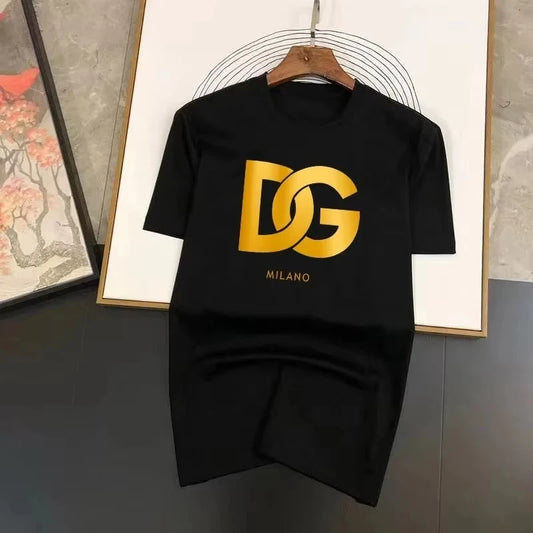 2025 New Hot T-shirt Summer New High-quality Pure Cotton Breathable Letter Printing T-shirt Fashion Designer Matching Top soft
