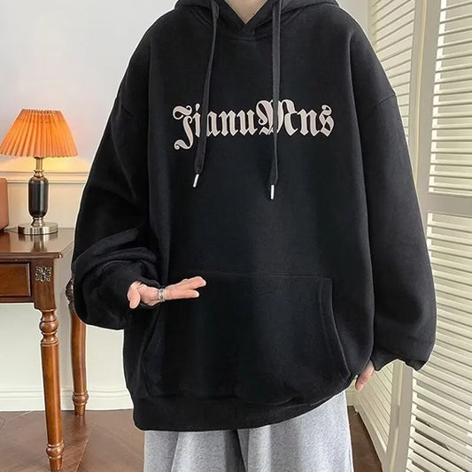 Men's Poker Print Hoodie – Retro Oversized M-8XL