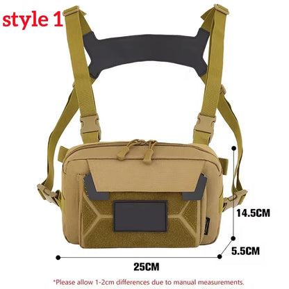 Anglerweste Angeltasche Herren Camo Angelköder Utility Brusttasche Bauchtasche Outdoor Bergsteigen Camping Wandern Jagen