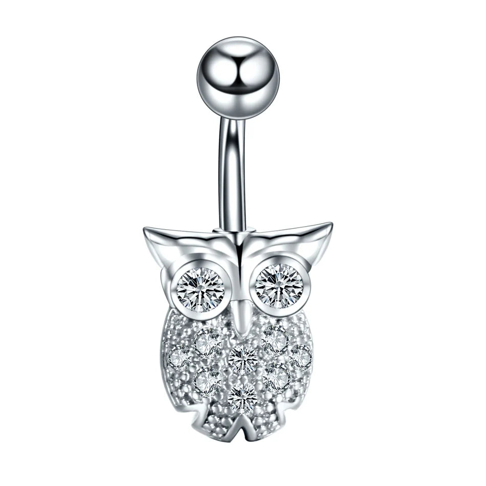 1Pc Surgical Steel Belly Button Ring Navel Nombril Piercing CZ Belly Ring Sexy Women Belly Piercing Body Jewelry Ombligo 14G