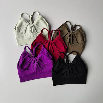 Pfirsichfarbener, hochtaillierter, hüftstraffender Sportanzug für Damen, stoßfeste Yoga-Fitnesskleidung zum Laufen und Stylen