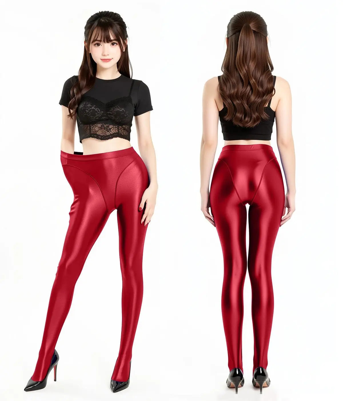 High-Density Nylon Yoga Dance Leggings Plus Size