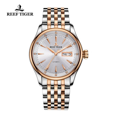 Reef Tiger Luxury Dress Watch – Blue Dial Automatic