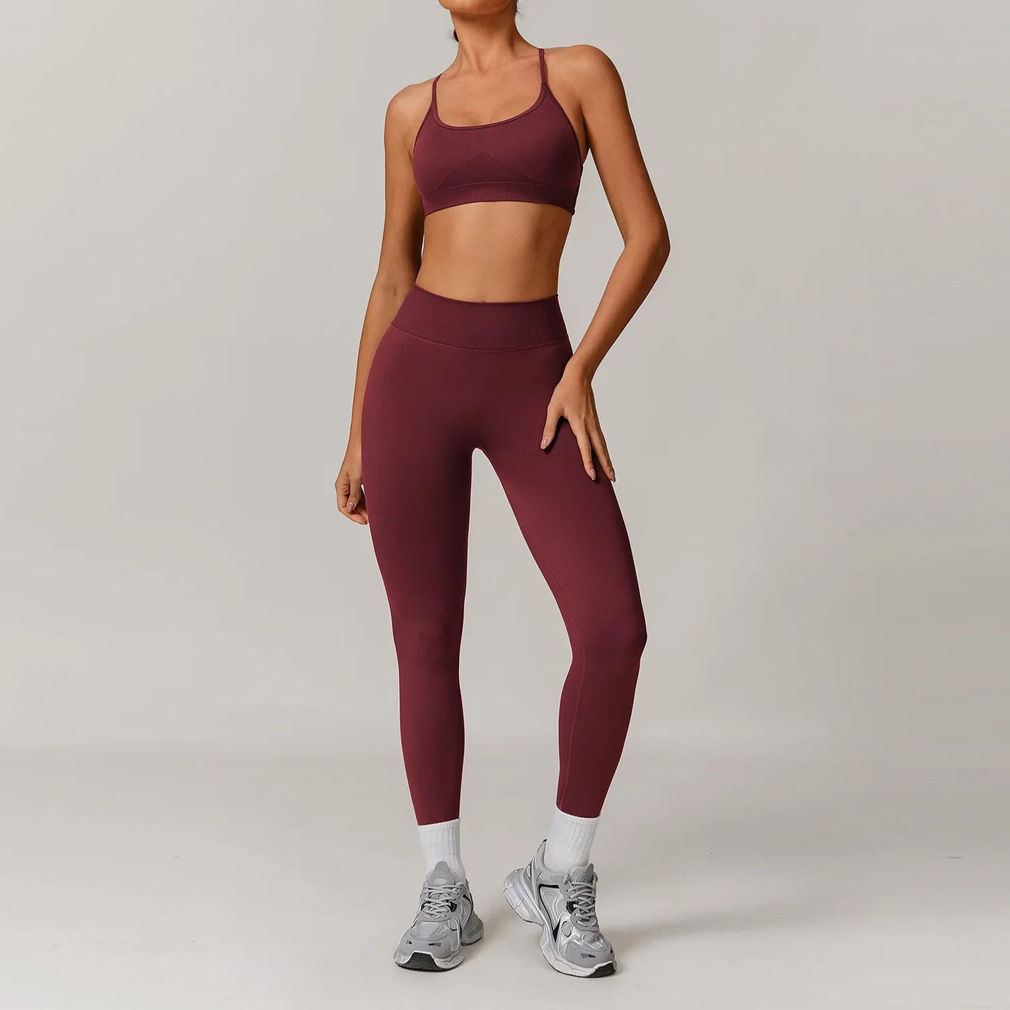 2/3PCS Yoga Seamless Set Sexy Gym Clothes Sportswear Yoga Suits For Women's Tracksuit Fitness Set Tracksuits Sports Yoga Bra Gym