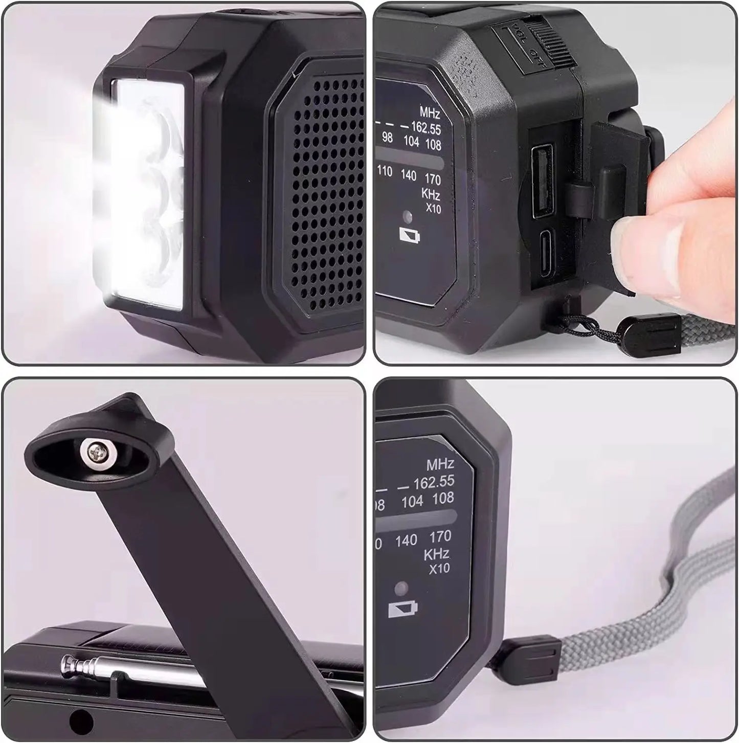 Solar Emergency Radio | Crank AM/FM USB Charger