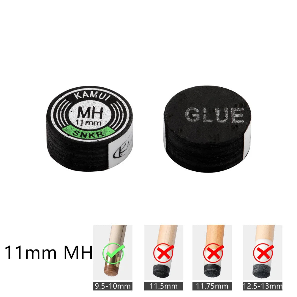 Kamui Clear Pool Cue Tips - 14mm Japanese Original