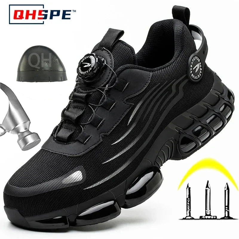 Men's Rotating Safety Work Shoes Anti-Smash Sport