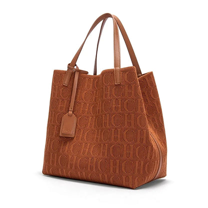 CH Damen Umhängetasche Mode Klassisch Neu Reinfarbene Außentasche Damen Handtasche Hochwertige Verarbeitung Große Kapazität Handtasche