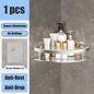 Bathroom Shelf No Drill Wall Mounted Shampoo Bottle Shower Corner Rack Toilet Storage Rack Aluminum Bathroom Kitchen Accessories
