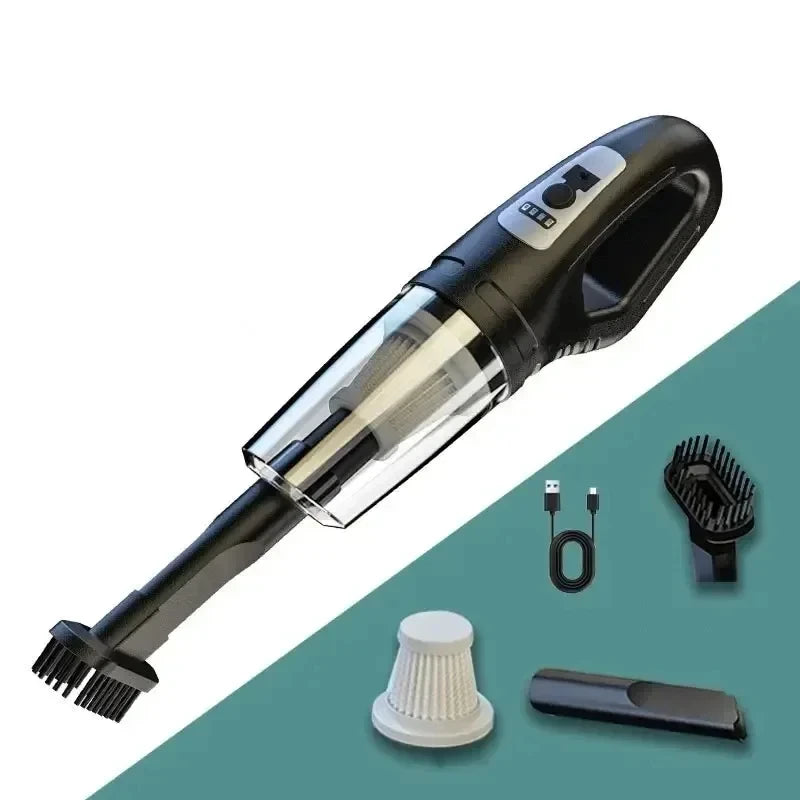 120W Vacuum Cleaner Portable Car Vacuum Cleaner USB Charging Handheld Cordless Powerful Suction for Auto/Home/Office/Pet Hair