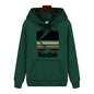 Kodak Brand Fashion Retro Y2K Print Autumn and Winter Men Sports Hoodie Outdoor Casual Casual Comfortable Street Jacket Clothing