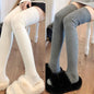 Frühling Herbst Kniestrümpfe für Damen Weiße vertikale Streifen Lange Socken Mode Mädchen JK Skinny Stiefelsocken Japanischer Stil