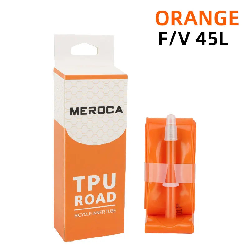 MEROCA Rennrad TPU-Schlauch 700x23-32C FV 45L/65L/80L Ultraleichter Rennradschlauch