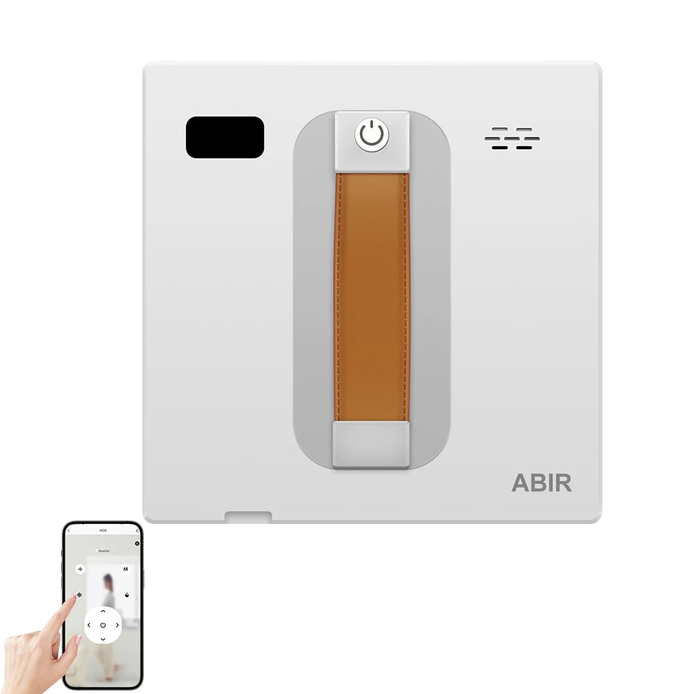 ABIR WD8 Roboter Fensterputzer, Dualer Wasserspray, Lasersensor, Smart Home Glaswand Nass-Trockenreinigung, App & Fernbedienung