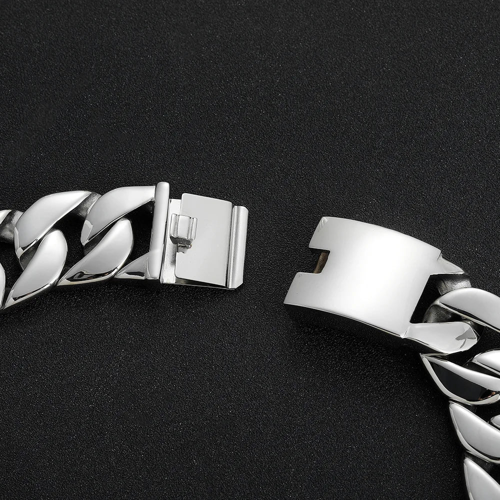 SDA 26mm/32mm Cuban Link Chains Stainless Steel Jewelry High Quality Chunky Necklace Woman Hip-hop Jewelry for Free Shipping