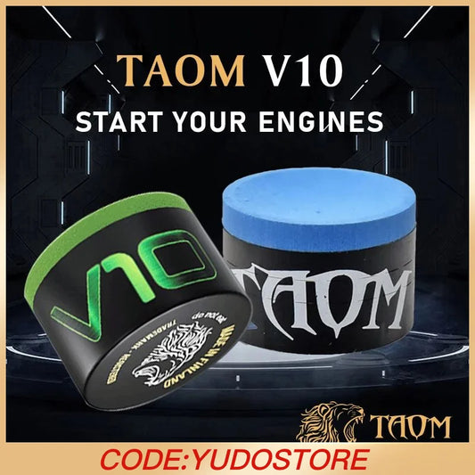 Taom Chalk Orginal Pyro Chalk with V10 Soft Blue 2.0 Pyramid Pink Green Snooker for Professional Round Billiards Chalk