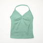 NCLAGEN Impact Longline Trägertop Sport Yoga Weste Damen Fitness Tank Top Gym Schöner offener Rücken BH Laufen Workout Neckholder
