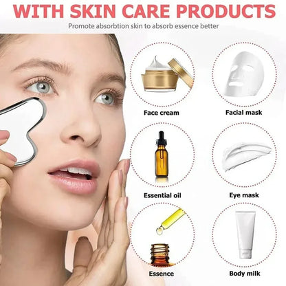 Ice Face Roller & Gua Sha Set | Skin Care Tool