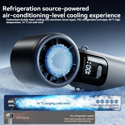JPNPL Folding Handheld Fan with Hanging Ice Pack