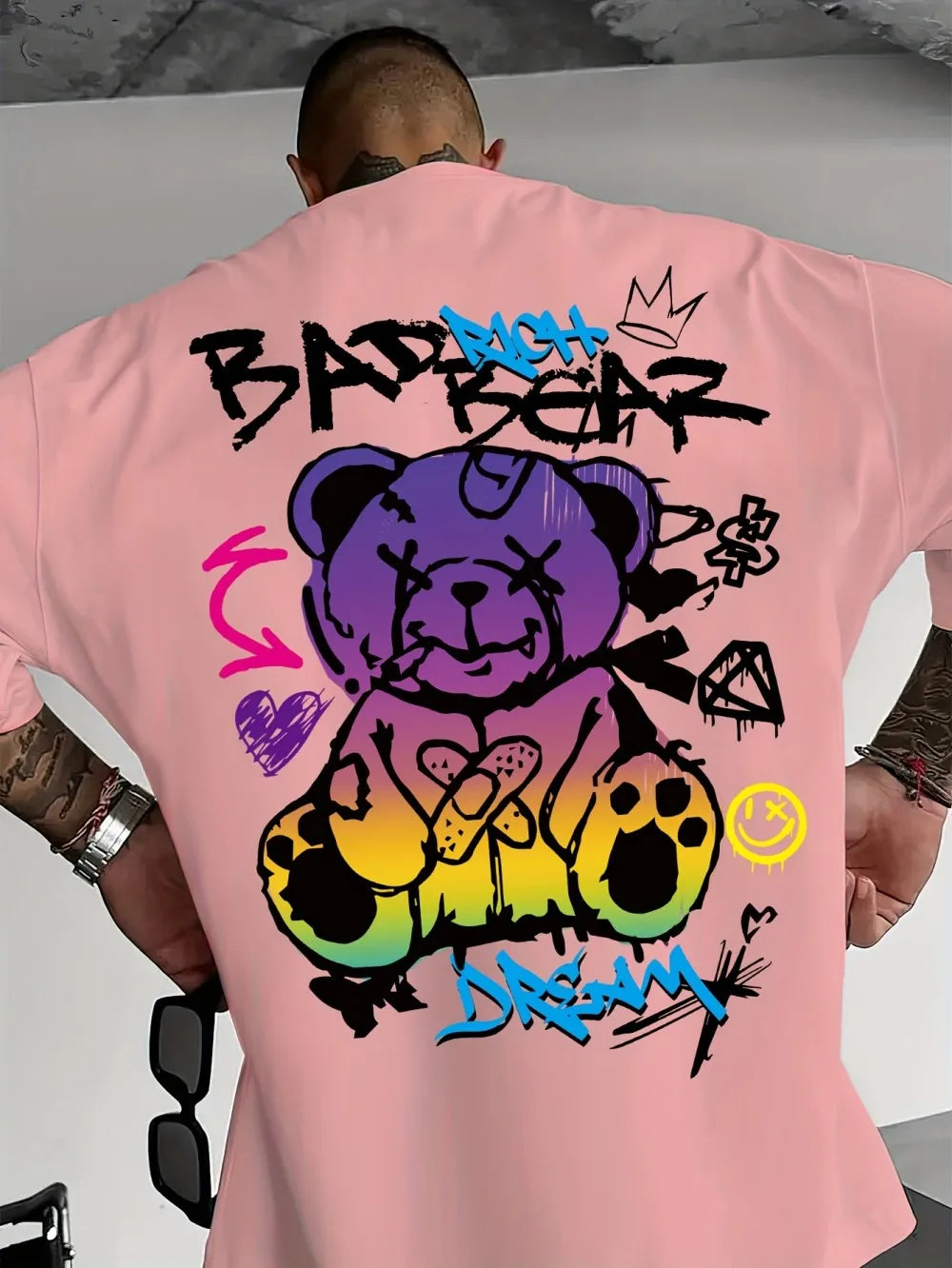 Summer New 3D Printed Large-sized Men's T-shirt Comfortable and Casual Quick-drying and Breathable Suitable for Daily Wear