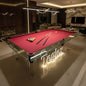 Customizable American Standard Black Eight Full Set Snooker Pool Table Indoor Clubhouse Hall Entertainment  Glass Pool table