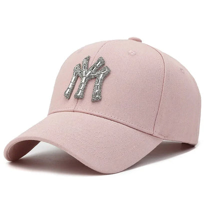 Rhinestone Baseball Cap | Women's Casual Sunshade Hat