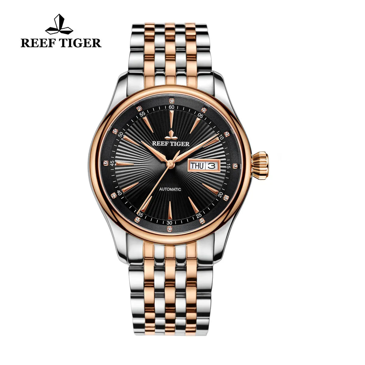 Reef Tiger Luxury Dress Watch – Blue Dial Automatic