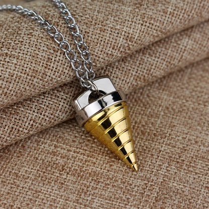 Anime Tengen Toppa Gurren-Lagann Necklaces Simon Ganman Spiral Pendant Necklace For Women Men Hold Accessories Jewelry Decor
