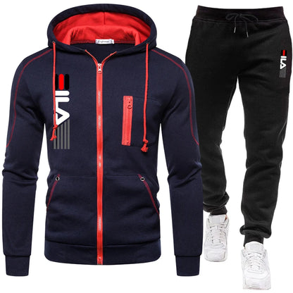 Zipper Sweatshirt Suit Sportswear for Men Daily Casual Hoodies Hot High Quality 2025 Sports Tracksuit Jogging Men's Clothing