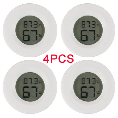 4PCS LCD Digital Thermometer Hygrometer Indoor Room Electronic Temperature Humidity Meter Sensor Gauge Weather Station Home ﻿