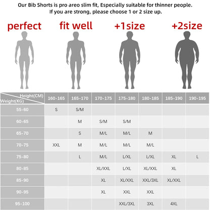 DAREVIE Men's Cycling Bretelle Seamless 2.0 PRO Level Men Cycling Shorts 6H 500KM Ride Men's Cycling Bib Shorts 4-Way Stretch