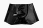 Men's Latex Fetish Boxer Shorts with Penis Pouch Sheath