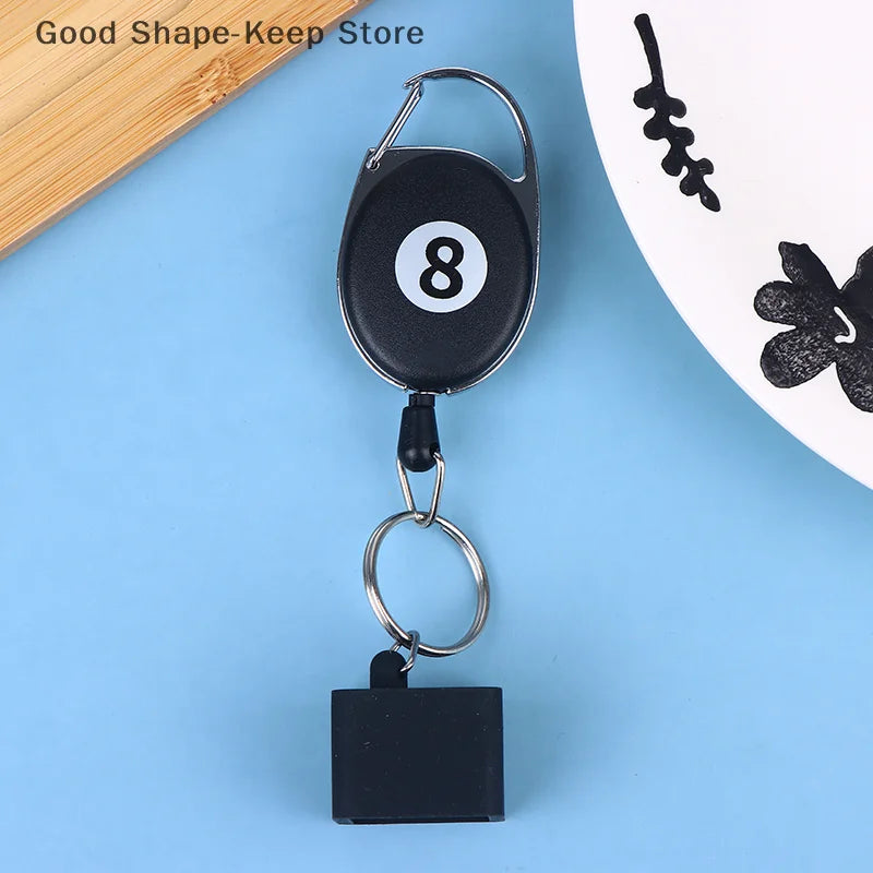 Billiard Chalk Holder Keychain – Retractable Clip