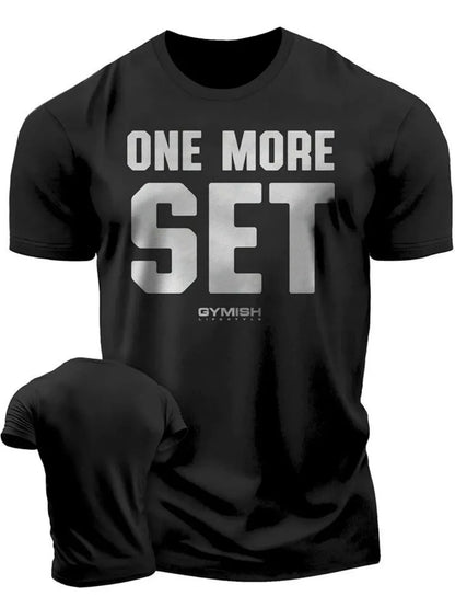 Summer new Adrenaline Power Workoout gym men's breathable round neck T-shirt high-quality letter printed casual top