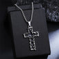 European And American Fashion Personality Retro Gothic Cross Necklace For Men And Women Street Hip-Hop Trendsetters Versatile Pe