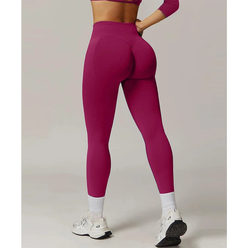 TKITK Women's High Waist Yoga Leggings Seamless High Stretchy Butt Lifting Breathable Sports Pants for Women Gym Leggings