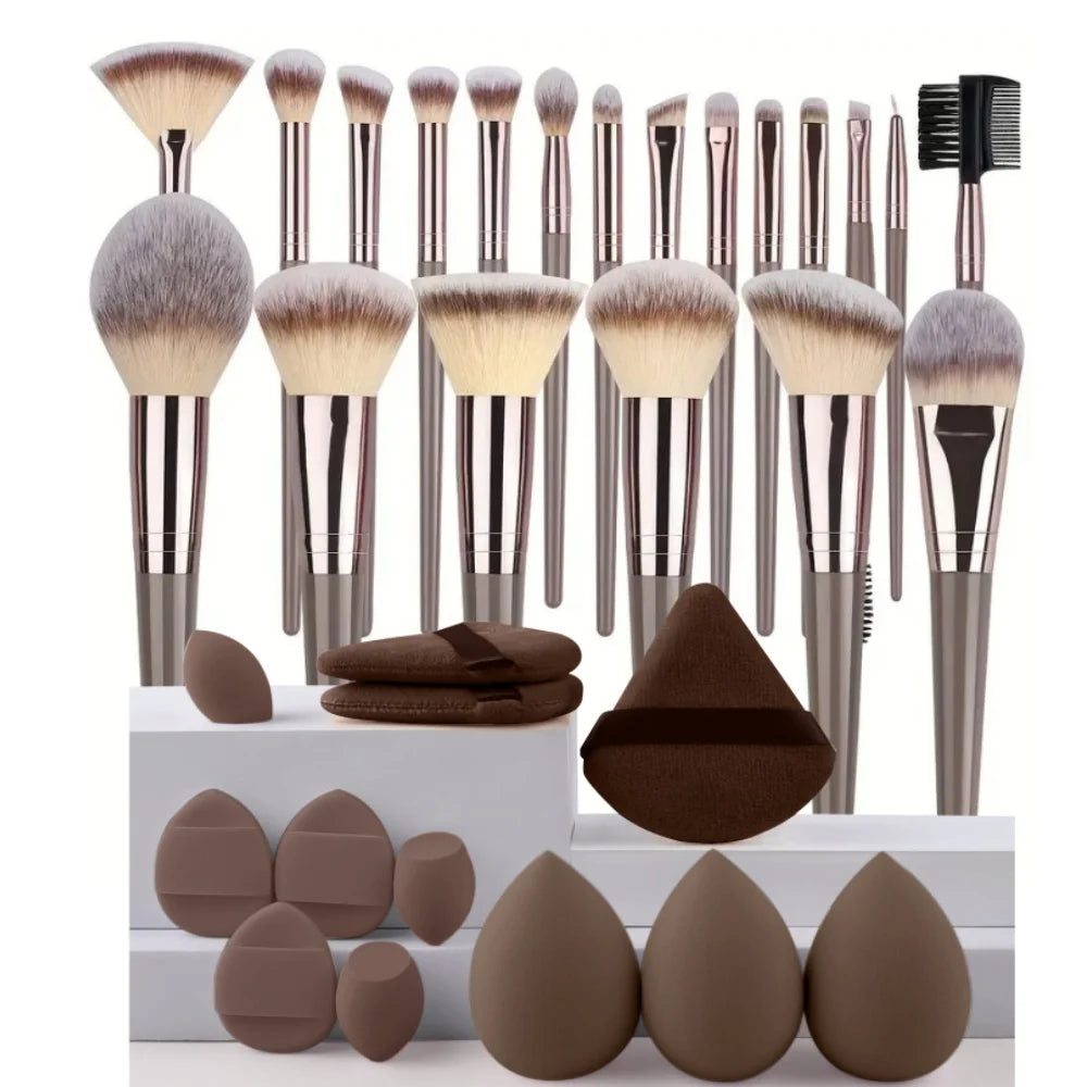 Professionelles 3-20-teiliges Make-up-Pinsel-Set, weiche, flauschige Foundation-Lidschatten-Concealer-Verblendpinsel, Rougepinsel Kabuki Damen Beauty Tool