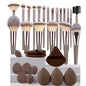 Professionelles 3-20-teiliges Make-up-Pinsel-Set, weiche, flauschige Foundation-Lidschatten-Concealer-Verblendpinsel, Rougepinsel Kabuki Damen Beauty Tool