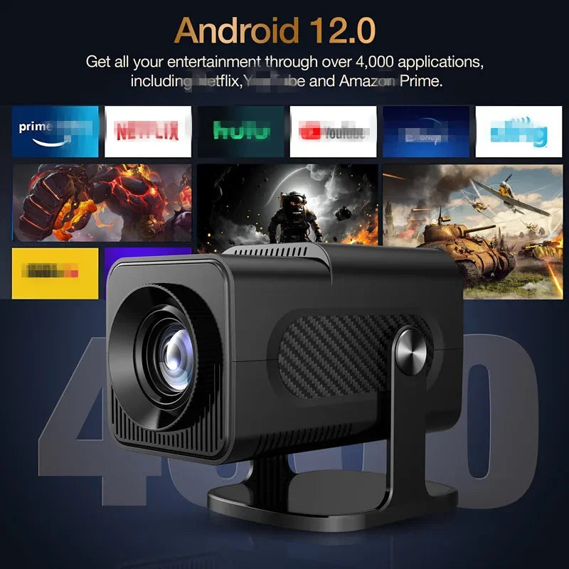 HCS350 Pro Retro Video Game Consoles Quad Core Android12 System Portable Intelligent Projector 720p ARM Cortex-A53 Game Consoles