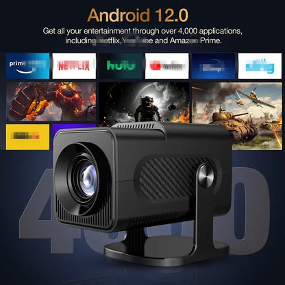 HCS350 Pro Retro Video Game Consoles Quad Core Android12 System Portable Intelligent Projector 720p ARM Cortex-A53 Game Consoles