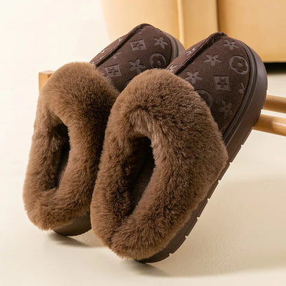 Cotton slippers for women, winter new home, indoor plush insulation, anti slip floor, cotton slippers for couples, winter