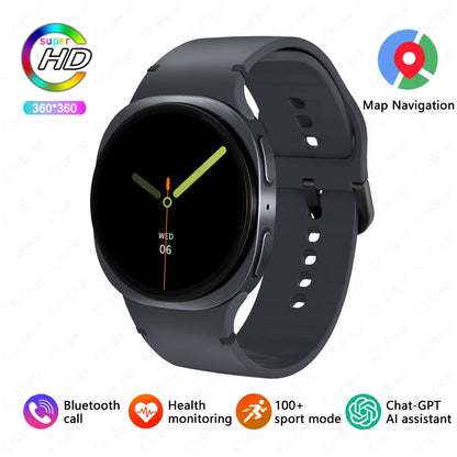 2025 Watch GPS Track Smartwatches für Herren Damen Sport Herzfrequenz Bluetooth Anruf NFC IP68 Wasserdicht Kompass Smartwatch 8 Mini